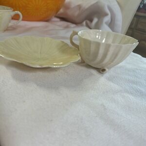 Vintage Belleek Neptune Cup & Saucer